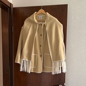 Toteme INSPIRED Coat with Fringe Details